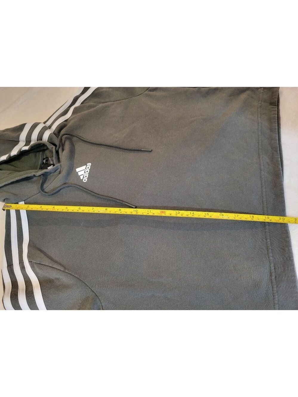 Adidas Boys Gray Hoodie Medium - Picture 7 of 8